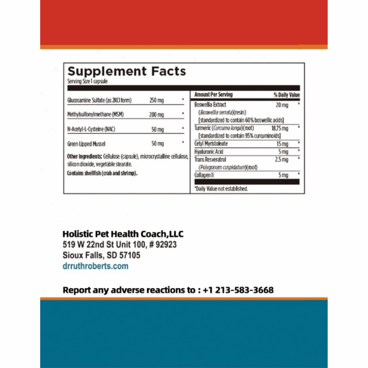 Arthri-Pawz – with Glucosamine for Cats and Dogs Joint Support by Dr. Ruth Roberts