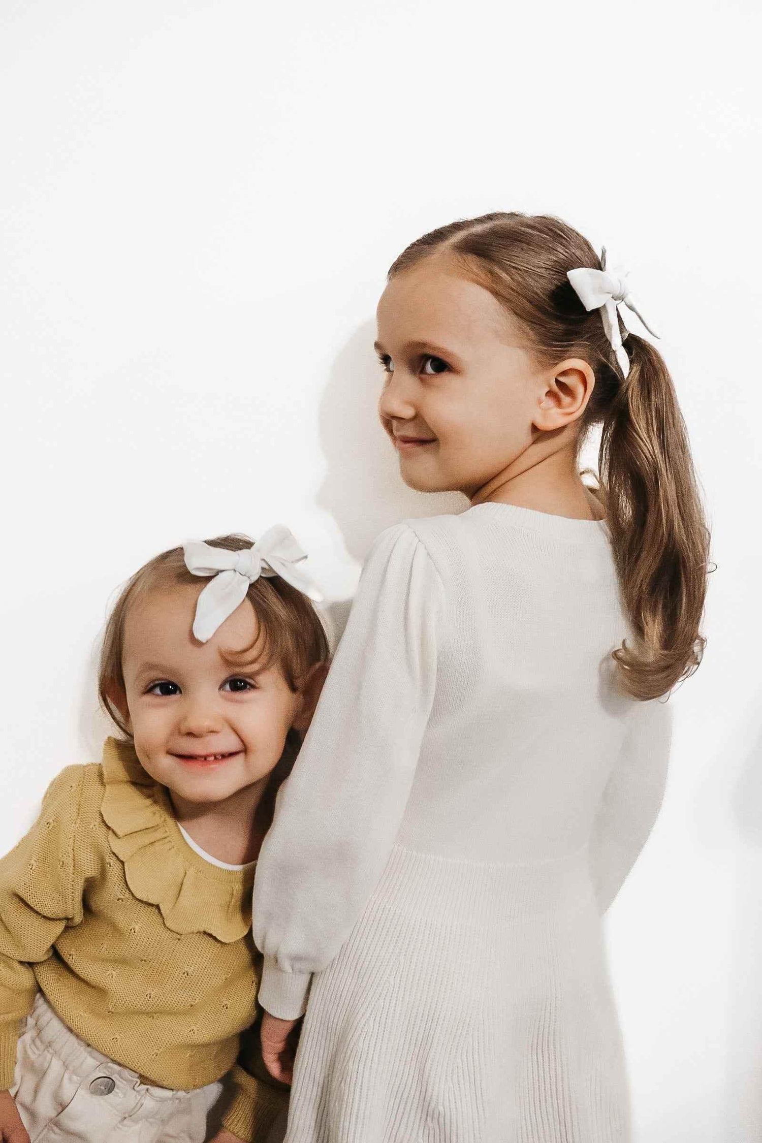 Neutral Checkered Bow by Little Mae & Co