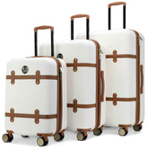 Grace 3 Piece Expandable Retro Luggage Set Luggage Sets by Travellty
