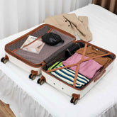 Grace 3 Piece Expandable Retro Luggage Set Luggage Sets by Travellty