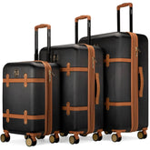 Grace 3 Piece Expandable Retro Luggage Set Luggage Sets by Travellty