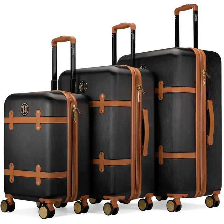 Grace 3 Piece Expandable Retro Luggage Set Luggage Sets by Travellty