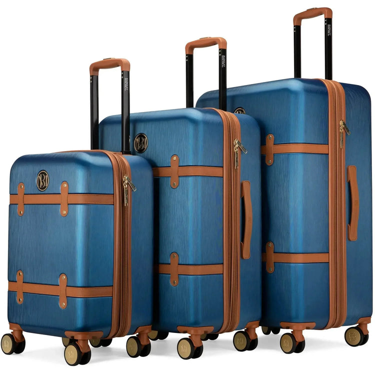 Grace 3 Piece Expandable Retro Luggage Set Luggage Sets by Travellty