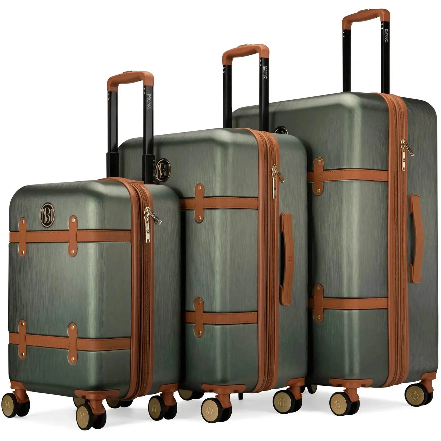 Grace 3 Piece Expandable Retro Luggage Set Luggage Sets by Travellty