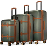 Grace 3 Piece Expandable Retro Luggage Set Luggage Sets by Travellty
