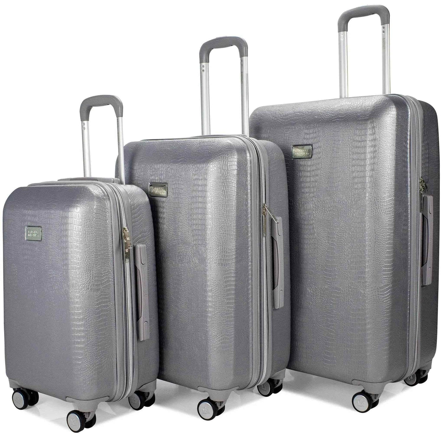 Snakeskin 3 Piece Expandable Classy Luggage Set Luggage Sets by Travellty