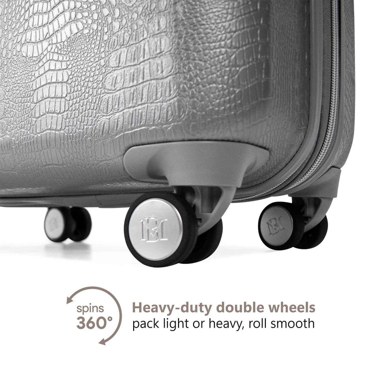 Snakeskin 3 Piece Expandable Classy Luggage Set Luggage Sets by Travellty