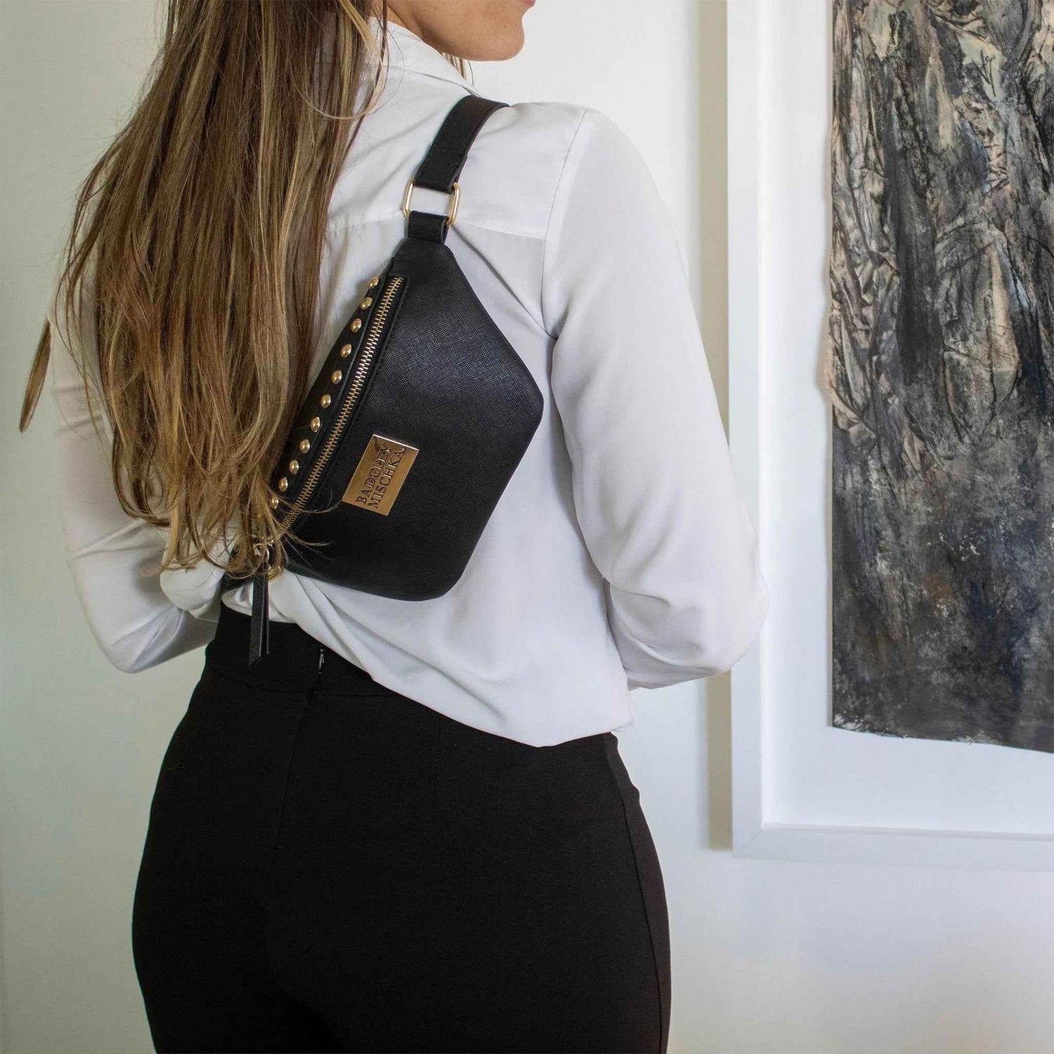 Bridgette Vegan Leather Belt Bag | Crossbody Sling Belt Bags by Travellty