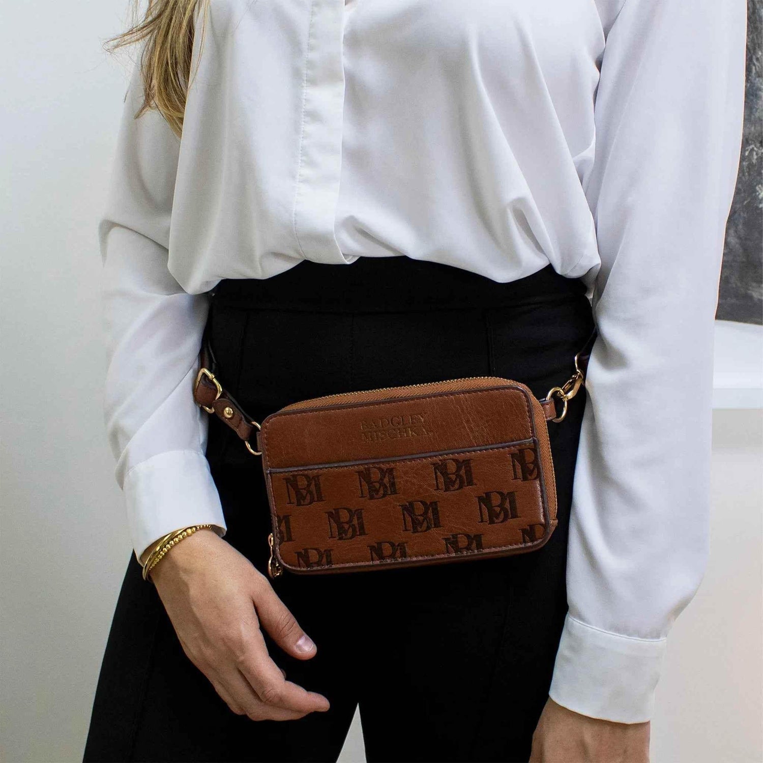 Madalyn Monogram Belt Bag | Crossbody Sling Belt Bags by Travellty