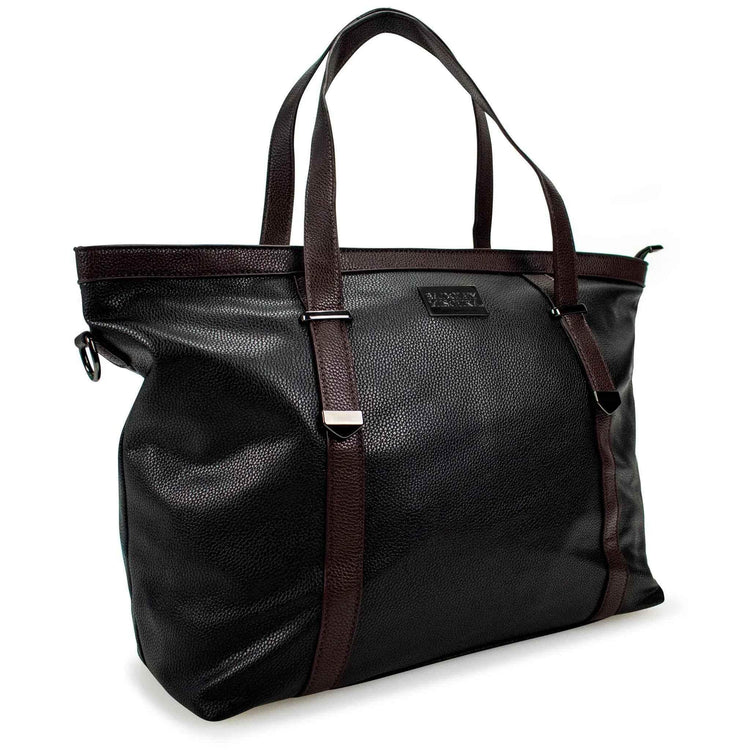 Anna XL Vegan Leather Weekender Duffel Bag Duffel Bags by Travellty