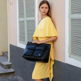 Diana Quilted Vegan Leather Weekender Tote Bag Weekender Bags by Travellty