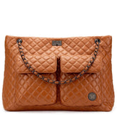 Diana Quilted Vegan Leather Weekender Tote Bag Weekender Bags by Travellty