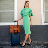 Diana Quilted Vegan Leather Weekender Tote Bag Weekender Bags by Travellty