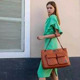 Diana Quilted Vegan Leather Weekender Tote Bag Weekender Bags by Travellty