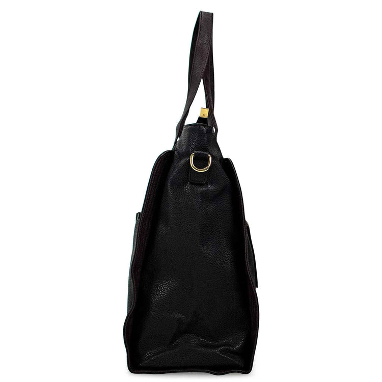Rose Vegan Leather Weekender Tote Bag Weekender Bags by Travellty