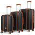 Mia 3 Piece Expandable Retro Luggage Set Luggage Sets by Travellty