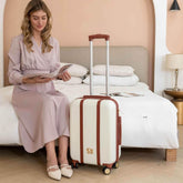 Mia 3 Piece Expandable Retro Luggage Set Luggage Sets by Travellty