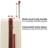 Mia 3 Piece Expandable Retro Luggage Set Luggage Sets by Travellty