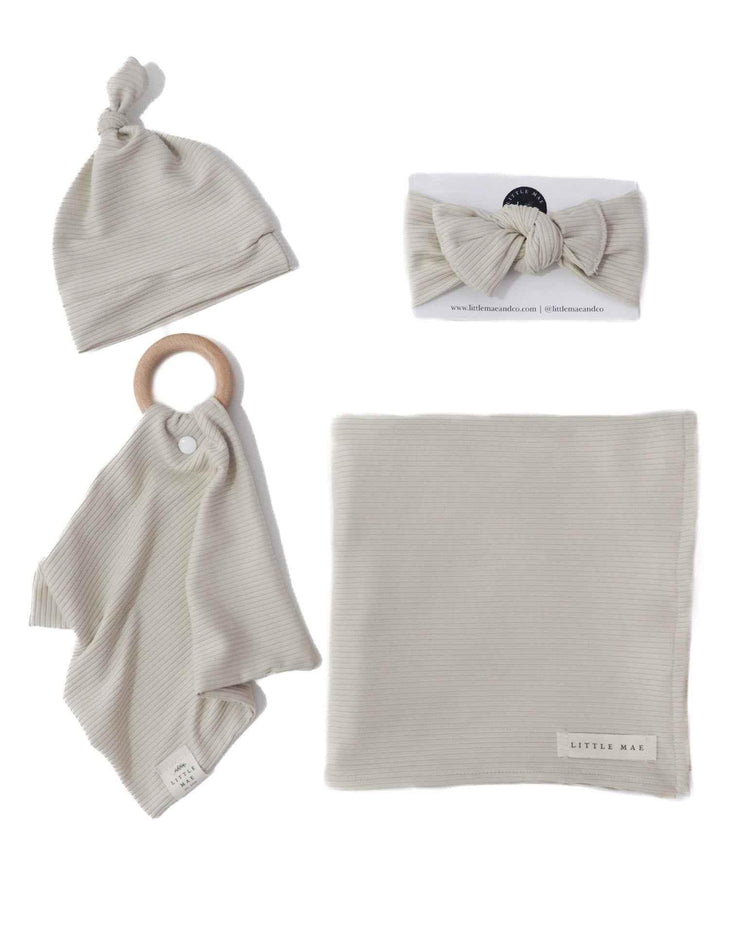 Oat Ribbed Gift Box by Little Mae & Co