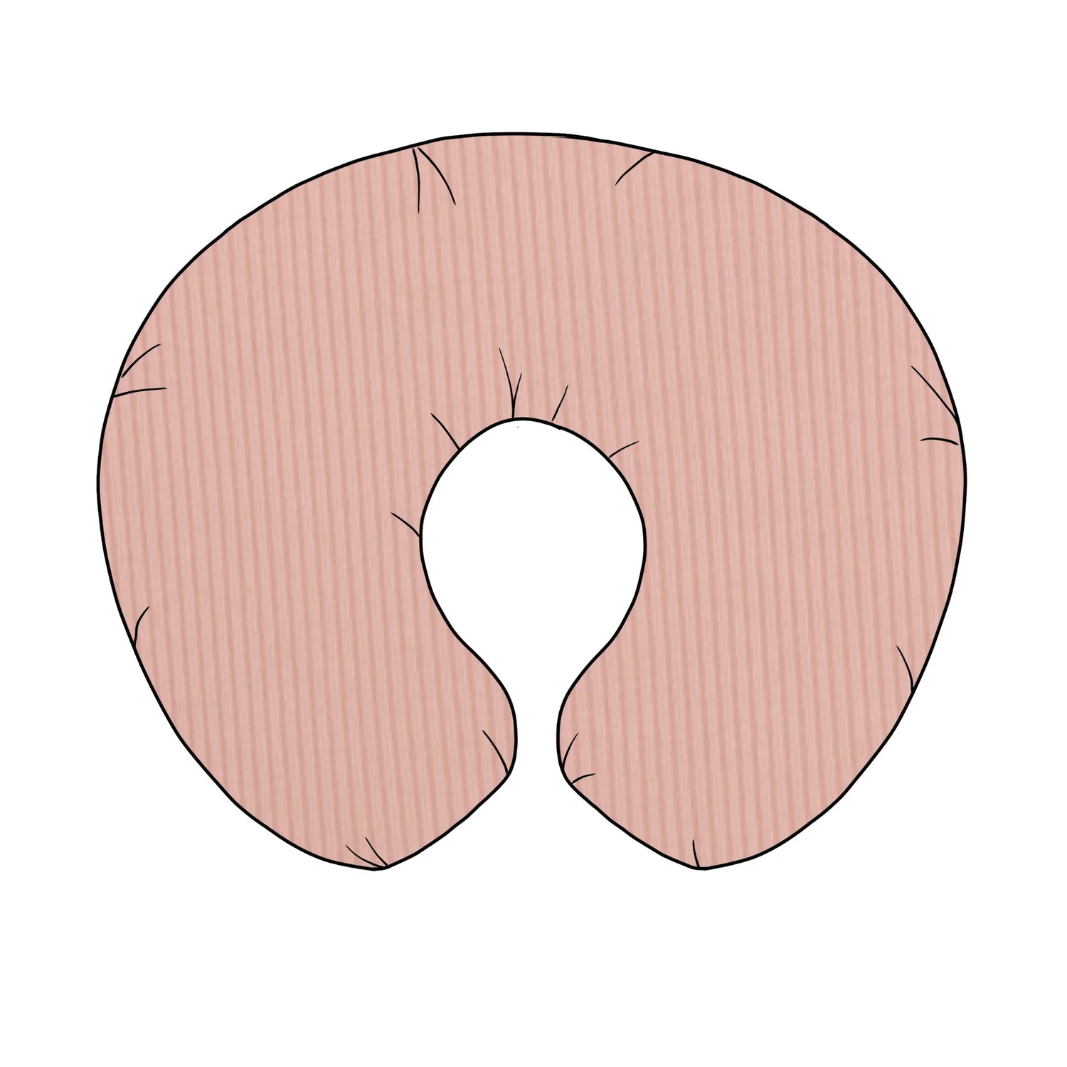 Peony Ribbed Nursing Pillow Cover by Little Mae & Co