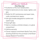 3 Pliers - Pink - DT5008P Pink Tool Kit by Apollo Tools