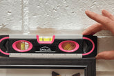 PINK 9-inch torpedo-shaped spirit level for 180/90/45 degrees leveling-- DT5019P Household hand tool by Apollo Tools