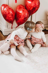 Ruffle Cotton Knee High Socks by Little Mae & Co