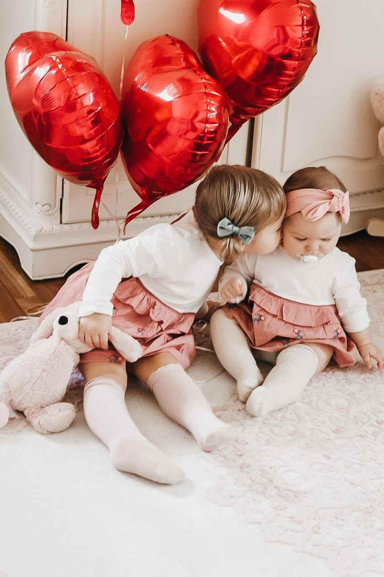 Ruffle Cotton Knee High Socks by Little Mae & Co