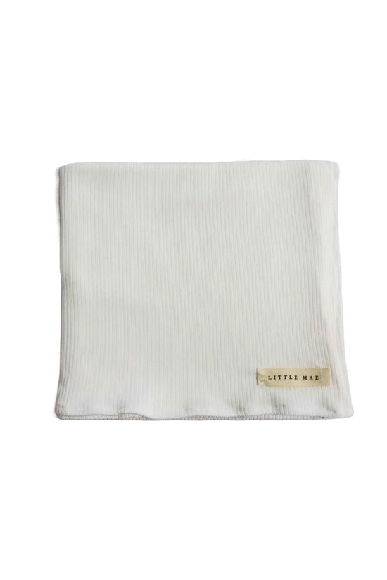 Dove Ribbed Stretch Swaddle by Little Mae & Co