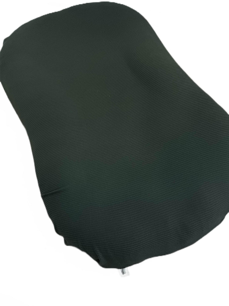 Moss Ribbed Baby Lounger Cover by Little Mae & Co