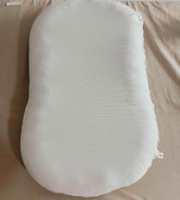 Oat Ribbed Baby Lounger Cover by Little Mae & Co