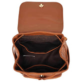 Compass 10L Vegan Leather Monogram Mini Backpack Backpacks by Travellty