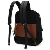 Luxe Journey 18L Twill and Vegan Leather Backpack Backpacks by Travellty