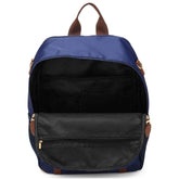 Luxe Journey 18L Twill and Vegan Leather Backpack Backpacks by Travellty