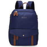 Luxe Journey 18L Twill and Vegan Leather Backpack Backpacks by Travellty