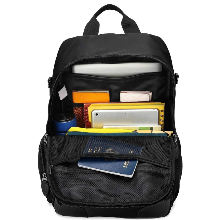 Voyage 20L Twill and Vegan Leather Backpack Backpacks by Travellty