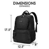 Voyage 20L Twill and Vegan Leather Backpack Backpacks by Travellty