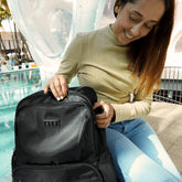 Voyage 20L Twill and Vegan Leather Backpack Backpacks by Travellty