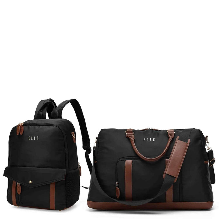 Luxe Journey 2 Piece Weekender & Backpack Set Bag Sets by Travellty