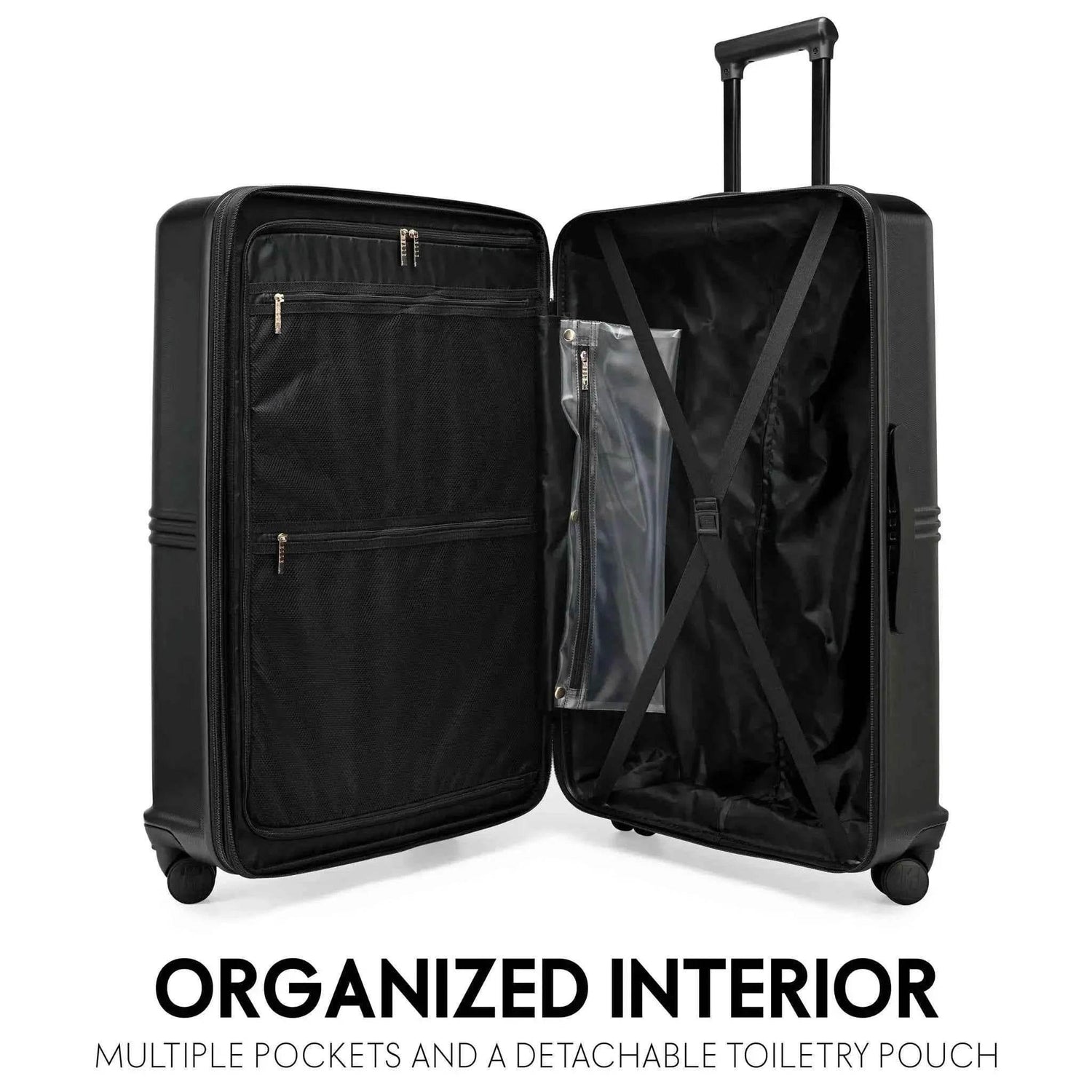 Expedition 3 Piece Expandable Polycarbonate Luggage Set Luggage Sets by Travellty
