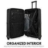 Expedition 3 Piece Expandable Polycarbonate Luggage Set Luggage Sets by Travellty