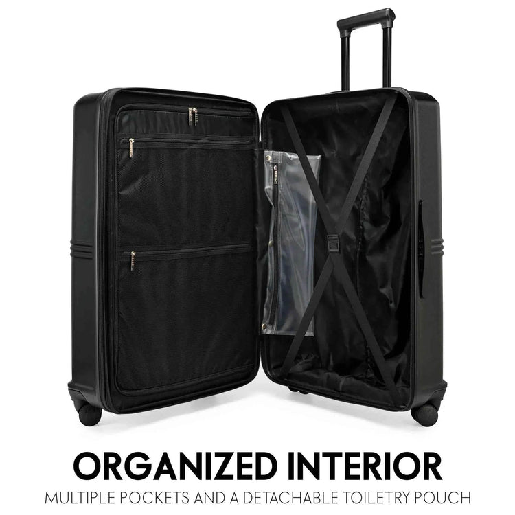 Expedition 3 Piece Expandable Polycarbonate Luggage Set Luggage Sets by Travellty