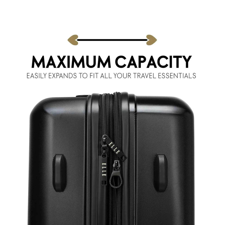 Expedition 3 Piece Expandable Polycarbonate Luggage Set Luggage Sets by Travellty