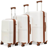 Expedition 3 Piece Expandable Polycarbonate Luggage Set Luggage Sets by Travellty