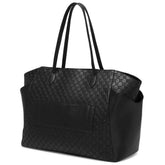 Compass 32L Vegan Leather Monogram Weekender Tote Bag Weekender Bags by Travellty