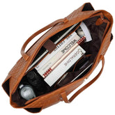 Compass 32L Vegan Leather Monogram Weekender Tote Bag Weekender Bags by Travellty