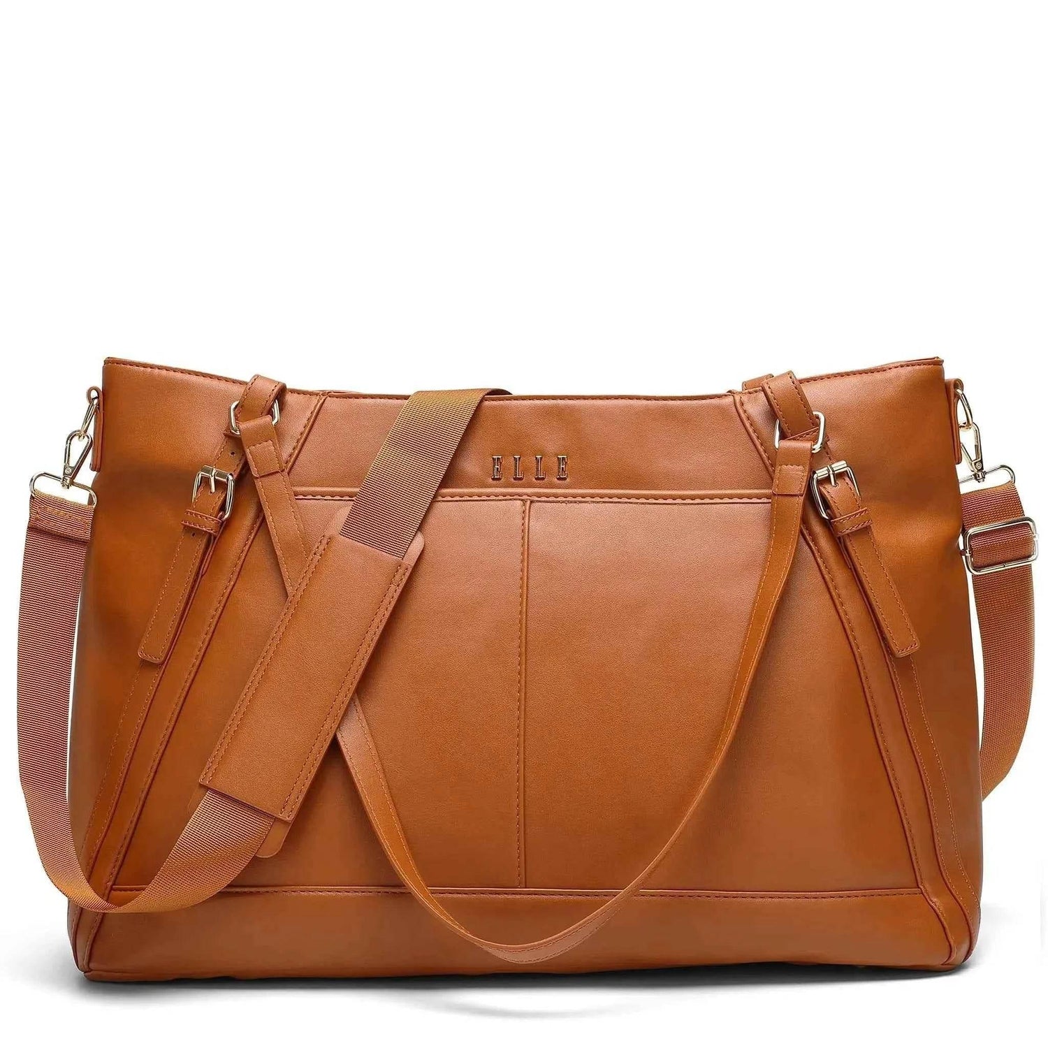 Leisure Luxe 33L Vegan Leather Weekender Tote Bag Weekender Bags by Travellty