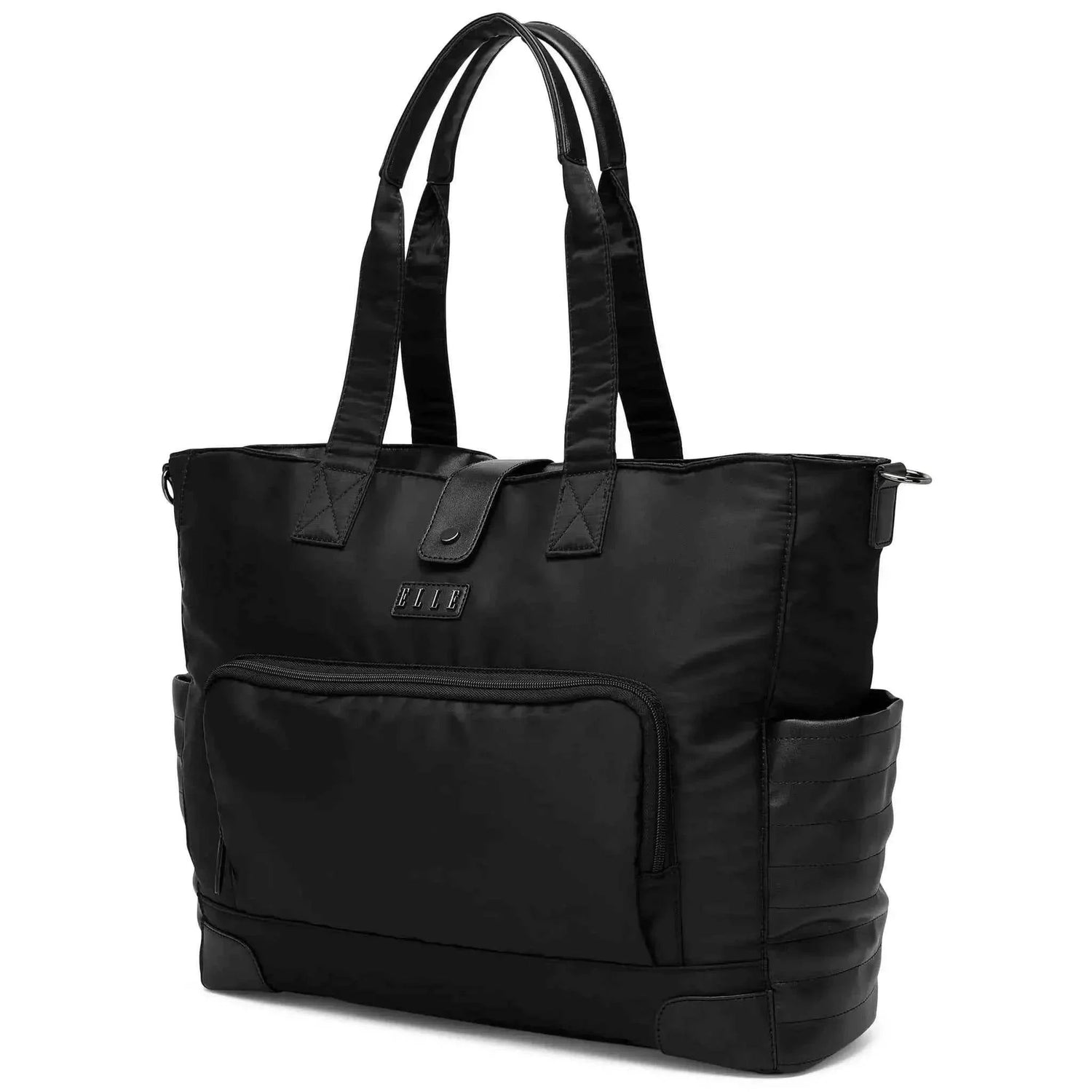 Voyage 25L Twill and Vegan Leather Weekender Tote Bag Weekender Bags by Travellty