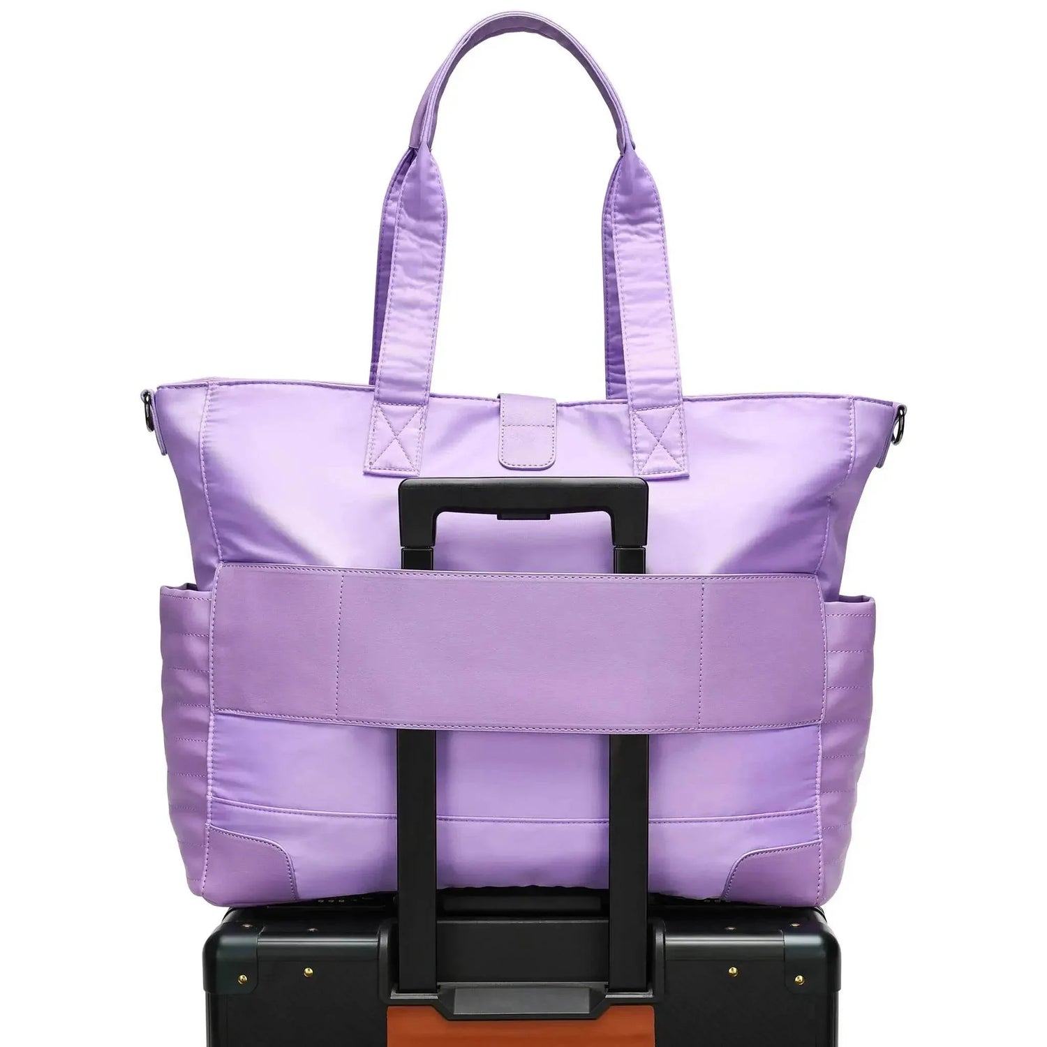 Voyage 25L Twill and Vegan Leather Weekender Tote Bag Weekender Bags by Travellty