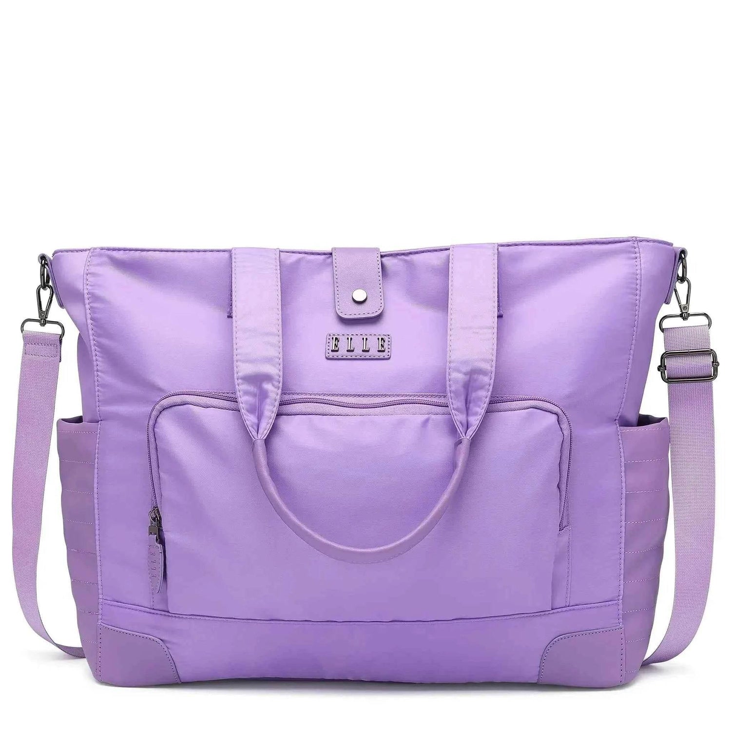 Voyage 25L Twill and Vegan Leather Weekender Tote Bag Weekender Bags by Travellty